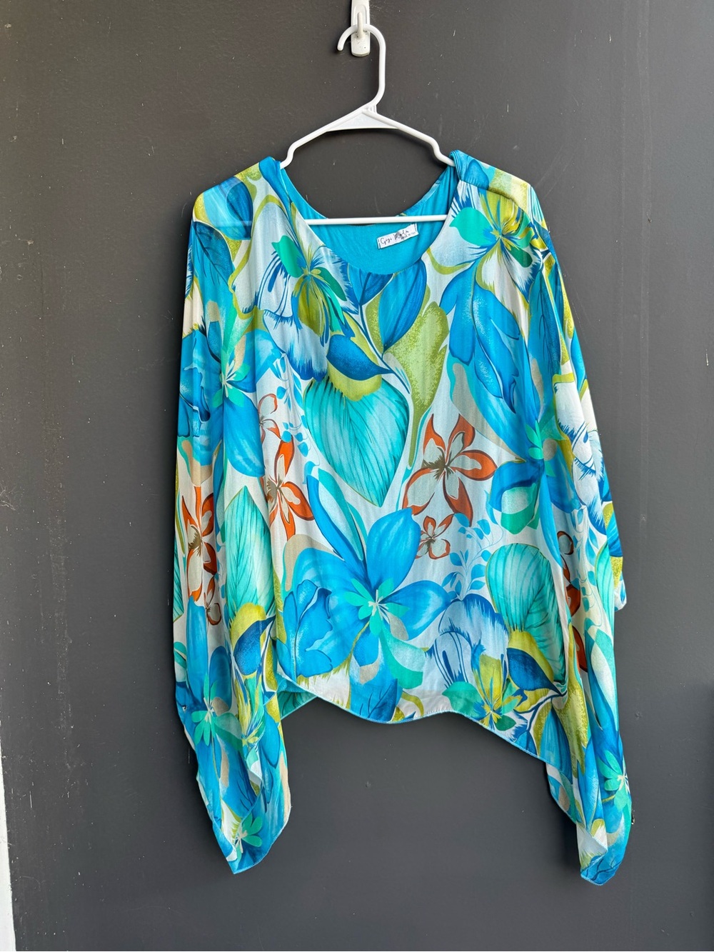Gigi moda Vibrant floral Kaftan made in Italy